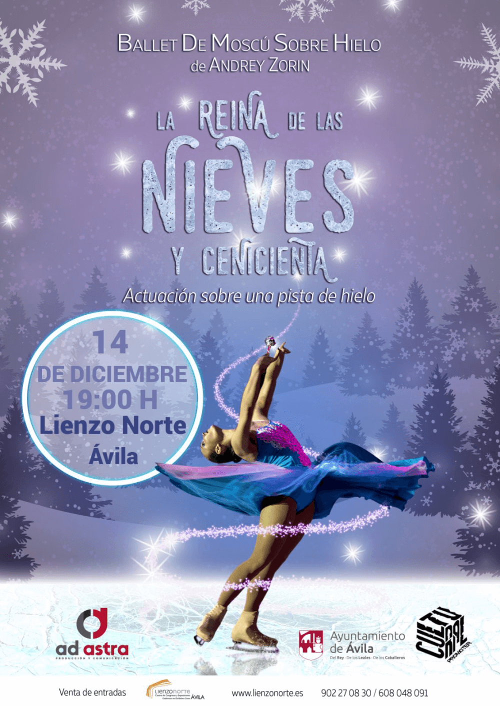 La Reina de las Nieves y La Cenicienta sobre hielo